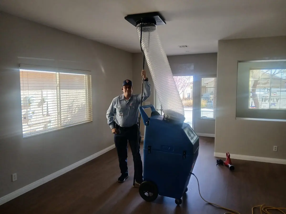 Professional Dryer Vent Cleaning work inside a Walker home